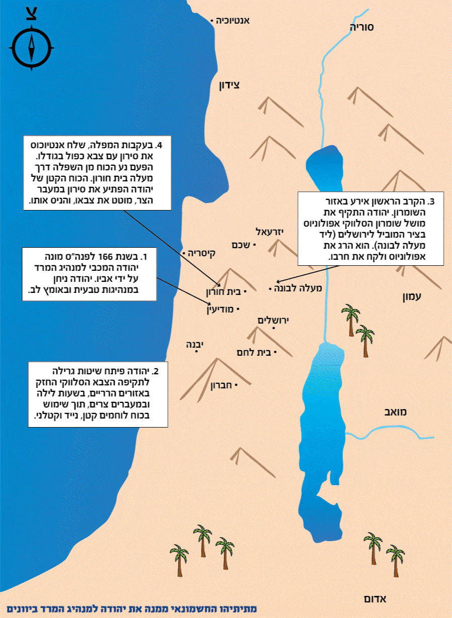 מתיתיהו החשמונאי ממנה את יהודה למנהיג המרד ביוונים – God's Guide to ...