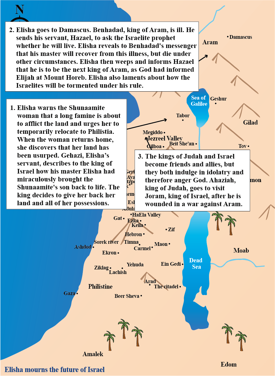 Elisha Weeps Before Hazael About Israel's Fate